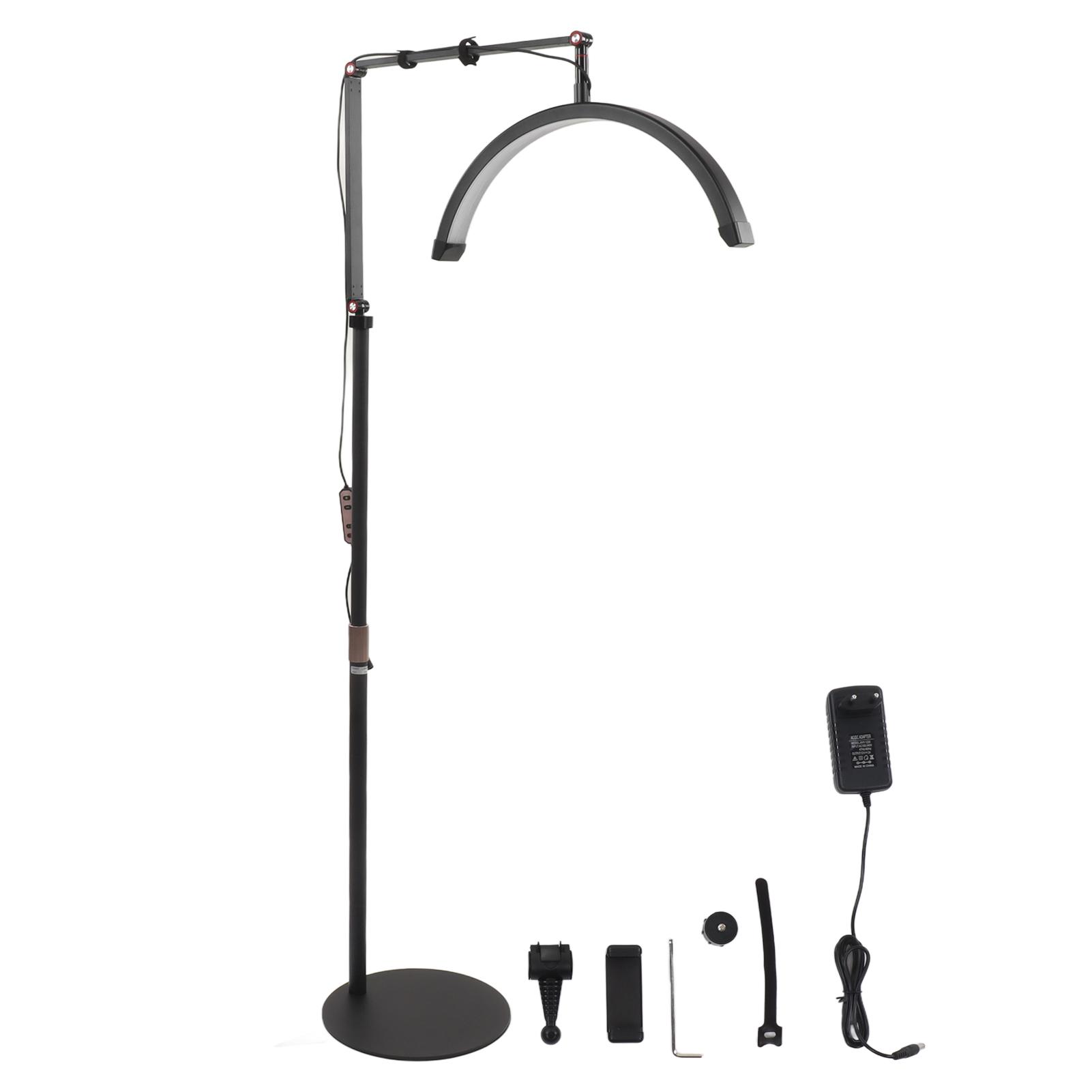 

Салон красоты Напольный светильник Полумесяц Светодиодная лампа для ресниц 3 Цветовая температура 10 Уровней Яркости