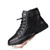 Martin Boots Men's Spring and Summer High-top Leather Shoes Men's Inner Height Increase Korean Version of Versatile Trend Mid-help Outdoor British S