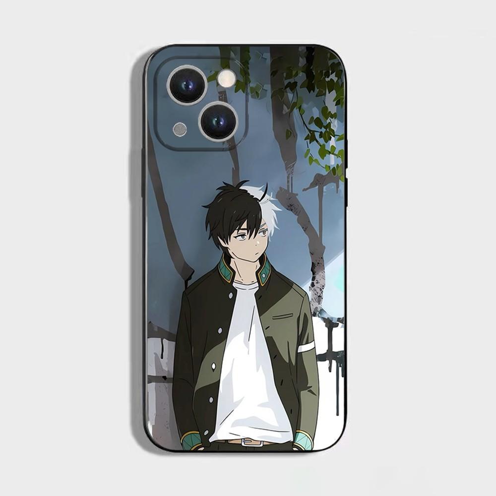 Anime Wind Breaker Sakura Phone Case For iPhone 16 15 Plus 14 13 Pro Max 12 Mini 11 X XS XR 7 8 8Plus Black Soft Phone Coque