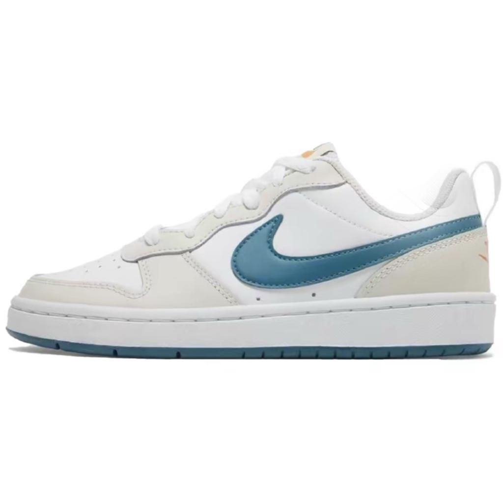 Nike Court Borough Skateboardové boty Dámské nízké bílé, růžové, modré BQ5448-017(Tým1069-)