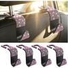 4 Pack Bling Headrest Hooks for Car with Rhinestone,Stylish Purse Hook for Cars Storage and Decorations,Universal Premium Car Hooks Cars Accessories