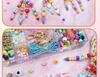 Customized DIY Bead Bracelet and Keychain Kit for Stringing Ornaments and Accessories