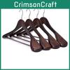 Solid Wood Hanger Ultra Wide Shoulders And Anti Slip Design For Hook Rotating