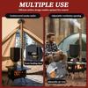 Portable Wood Burning Stove with Stainless Steel Construction Small Wood Stove Chimney Pipes Included for Outdoor Cooking Hiking