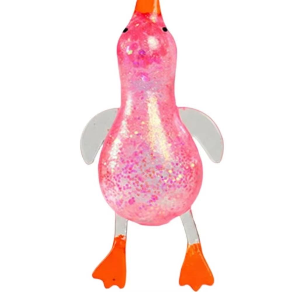 Roasted Glittering Maltose Squishy Duck Cute Stress Relief Squeeze Soft Slow Rising Funny Fidget Kids Adults Birthday Party Gift