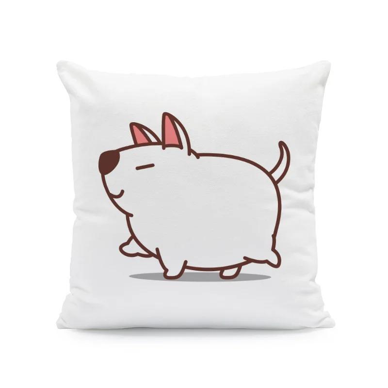 Fun Corgi Cartoon Pillowcase Car Ornaments Office Living Room Sofa Home Pillowcase