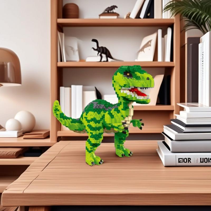 1000+ Superior-Grade Pcs T-Rex And Superior-Grade Velociraptor First-Class Assembly Superior-Grade Block Superior-Grade Toys Premium-Quality