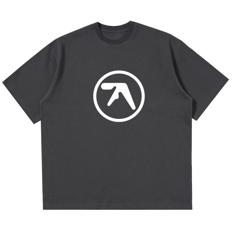 2024 Korean style Men Tshirt Cotton Aphex Twin Y2k Streetwear Graphic Korean Fashion Print Harajuku Vintage Tops Tees Oversized