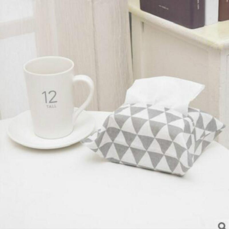 2PCS Cartoon cloth Table Decoration Home Car Storage Tissue Case Box Container Towel Napkin Papers B