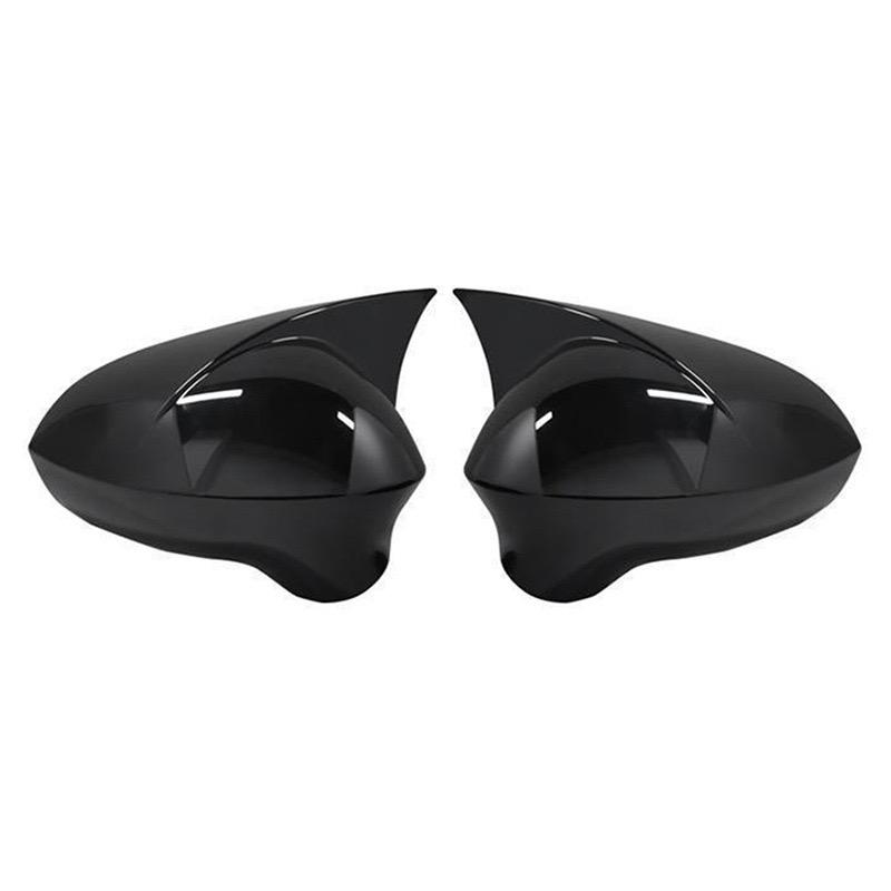 Rearview Side Mirror Cover Fit For Seat Leon MK2 2009-2012 Ibiza MK4 2008-2017 Wing Cap Outdoor Case Trim Carbon Fiber Sticker