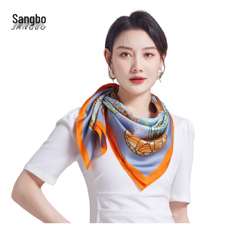 

SANGBO 14 Momme Mulberry Silk Square Scarf Gift Box