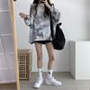 Tie Dye Long Sleeve T-shirts Women Breathable Summer O-neck Design Mesh Sun-proof Loose T-shirts Korean Style All-match Tops Chic
