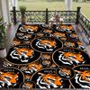 Crystal Velvet Rug with Hull City Design, Soft Non-Slip Floor Mat for Living Room Bedroom Decor