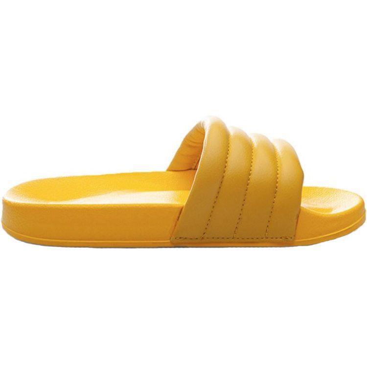Li Ning Slip Resistant Abrasion Resistant Quiet Slide Slippers Men's Yellow ABTQ005-2