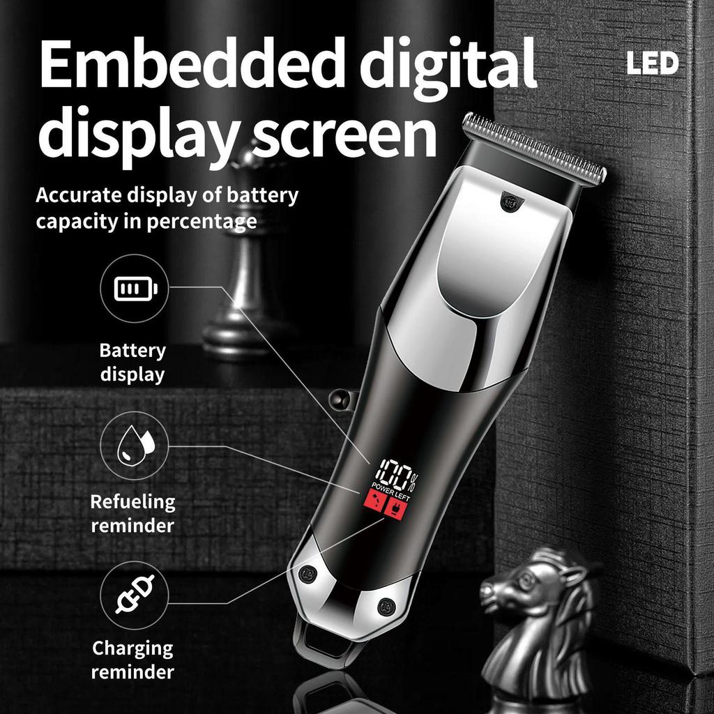 Rechargeable Multi-Function LCD Display Electric Hair Clippers & Razor
