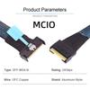 Xiwai MCIO SAS Stecker auf Slimline 8i Stecker Mini Cool Edge IO Extender Füße SFF-8654 4.0 74-Pin PCI-E 74-Pin PCI-E 5.0 Kabel, 1.15