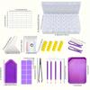5D DIY Diamond Painting Tools Kits Drill Plate Tool Set Mosaic Glue Pen Kit Storage Containers Diamond Embroidery Accessories