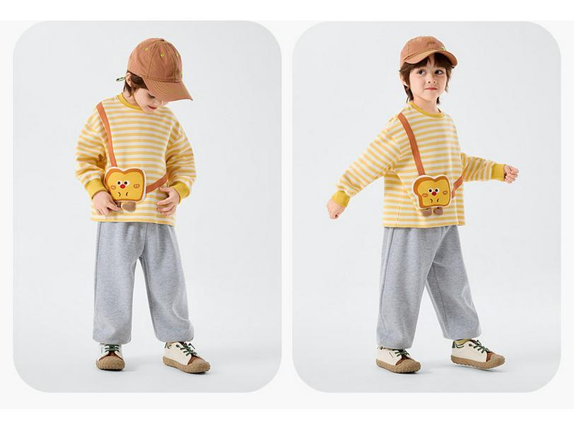 Dududu Children's Spring Cartoon Hoodie & Sweatpants Set - Boys' or Girls' Two-Piece Outfit