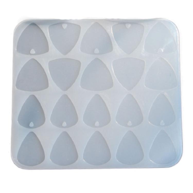 Guitar Pick Resin Molds Geometric Triangular Plectrum Mold Guitar Pick Holder