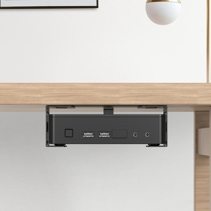 Wall Or Under Shelf Holder Mounting Bracket for Game Console,  Home Office Dorm Use, Small Electronics And Media Devices