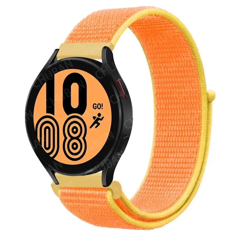 20mm/22mm Nylon Loop For Samsung Galaxy Watch 7/6/4/Classic/3/5/pro/Active 2 Sport Breathable Band Huawei Watch GT 4-3-2e Strap