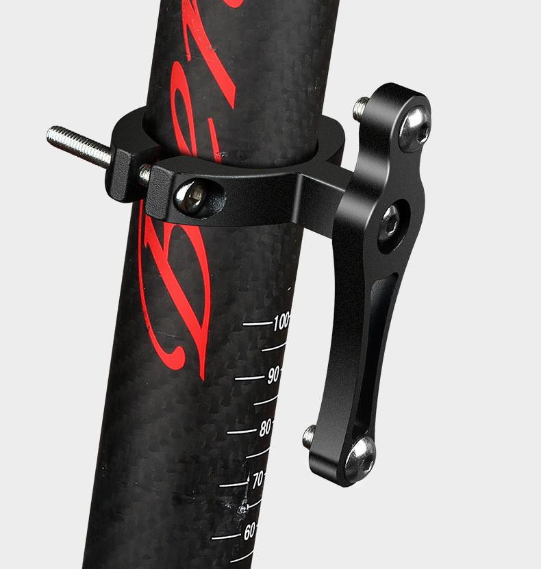 Bike Water Kettle Holder , Bicycle Water Bottle Cage Aluminum Made, Multi Install Ways with Rack/mount for +handlebar Seat Post