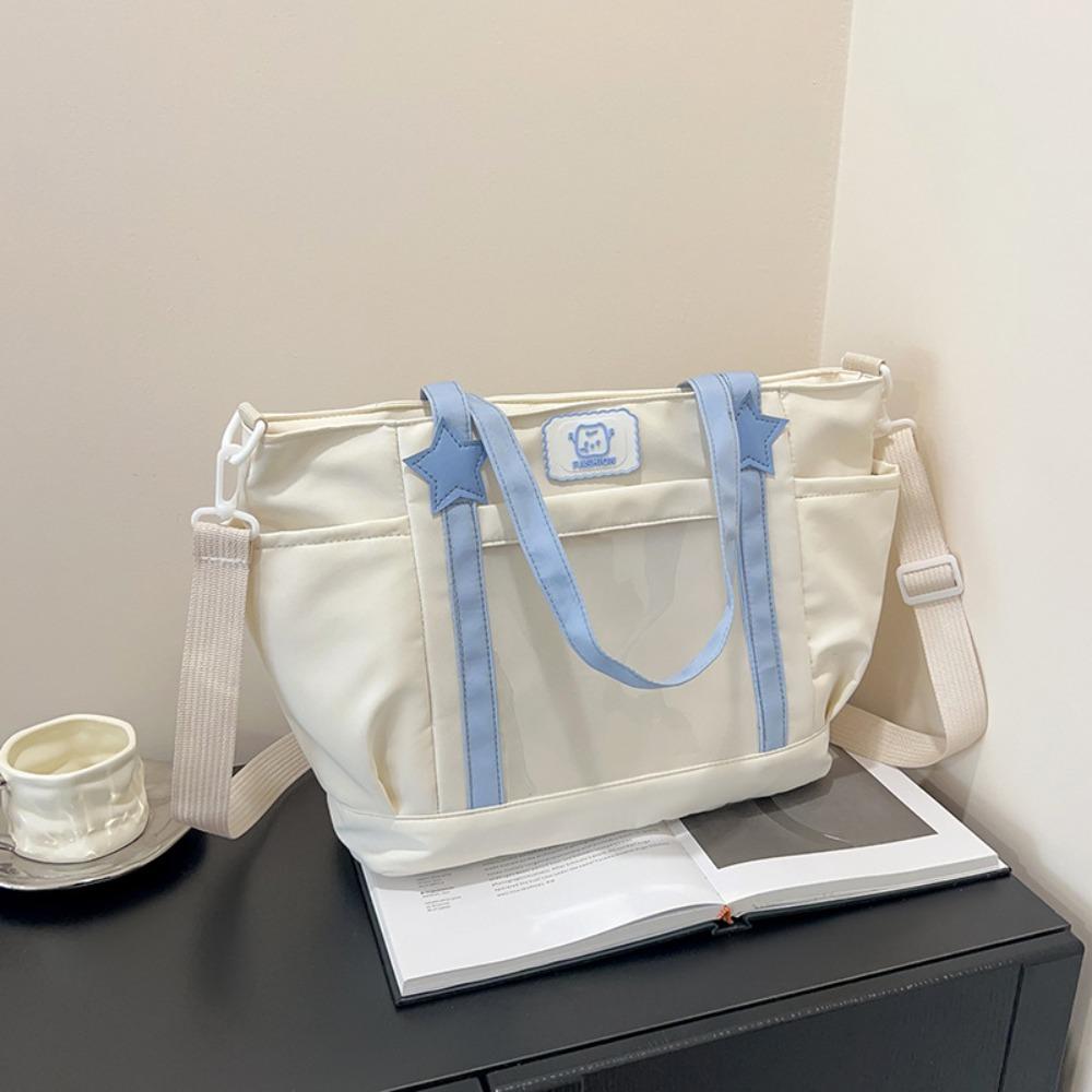 Waterproof Transparent Itabag Nylon School Tote Bag Fashion Messenger Bag  Shoulder Bags
