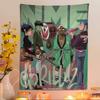 Retro Gorillaz Poster Musikdrucke Gedruckte Große Wandteppiche Hängend Tarot Hippie Wandteppiche Schlafsaal Günstig Hippie Wandbehang