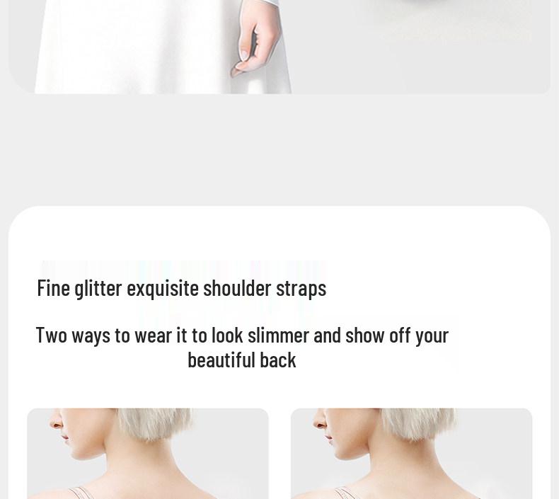 Original Foundation Seamless Bra: Invisible Underwear with Thin Straps, Backless Design, Jelly Strips, Soft Support, and Armpit Fat Collection.