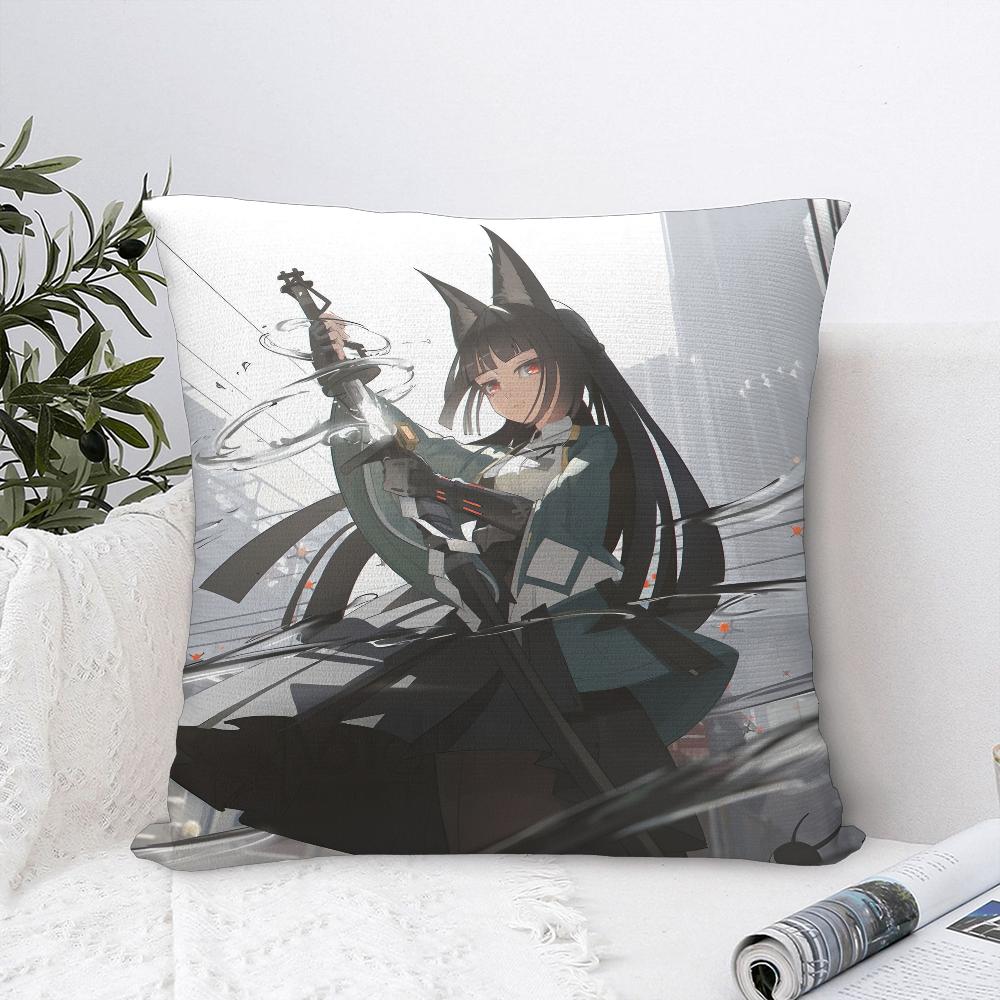 Hoshimi Miyabi Zenless Zone Zero Pillow Case Sofa Decorative Home Double-sided Print Plush Throw Pillow Covers Cushion Decor