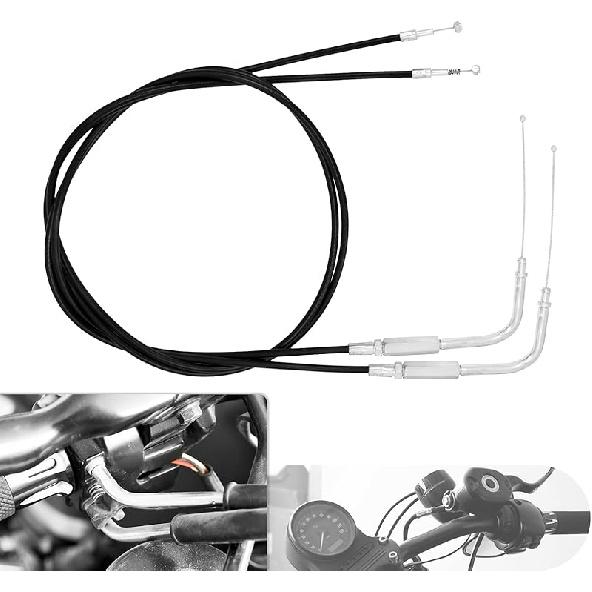 Throttle Cable Wire Fit for Harley Sportster XL883 XL1200 Sportster 1200 883 Custom Sport Nightster Roadster Dyna Softail Fat Boy Heritage Road King 130cm