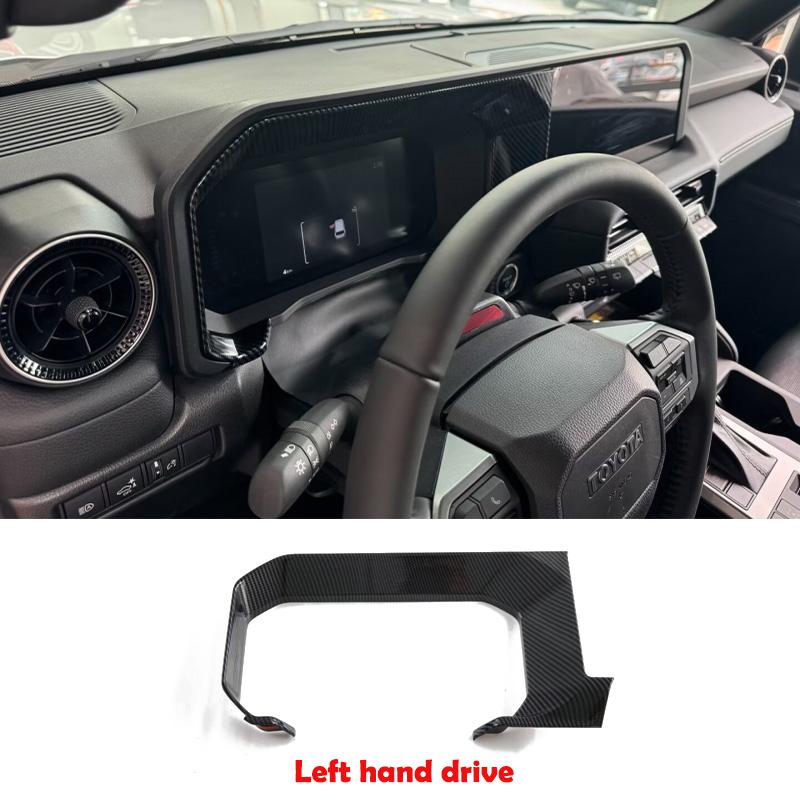 LHD RHD For Toyota Land Cruiser 250 Prado LC250 2024 2025 ABS Wood Front Dashboard Trument Meter Display Screen Panel Cover