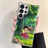 Heidi Cartoon Cute Plating Phone Case For Samsung Galaxy S24 S25 FE S26 Edge S23 Ultra S22 S21 Plus S20 Anti-Fall Airabag Cover