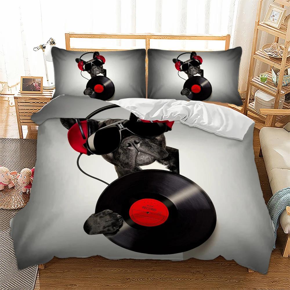 

Comforter Bedclothes 3D Western Animal Bed Set Music Dachshund Comforter Bedding Sets King Dog Bed Comforter Dekbedovertrek 2 Persoons Comforter (quilt)-EU Single(135*200cm)3pcs