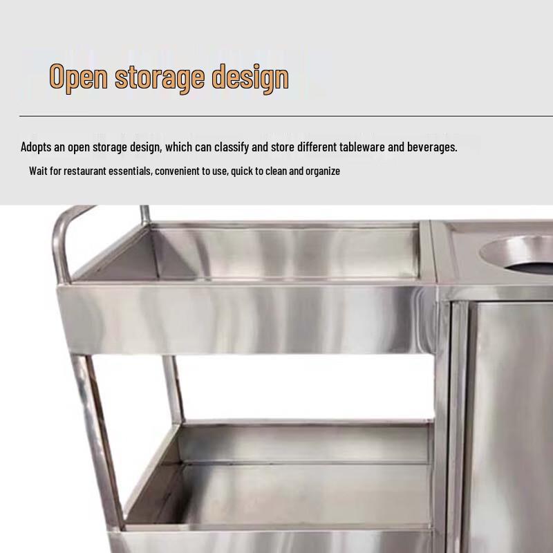 Sule Stainless Steel Waste Collection Cart