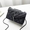 New Embroidery Thread Styling Bag, Diamond Grid Classic Women's Bag, Versatile Chain Bag, Women's Bag, Shoulder Crossbody Small Square Bag.