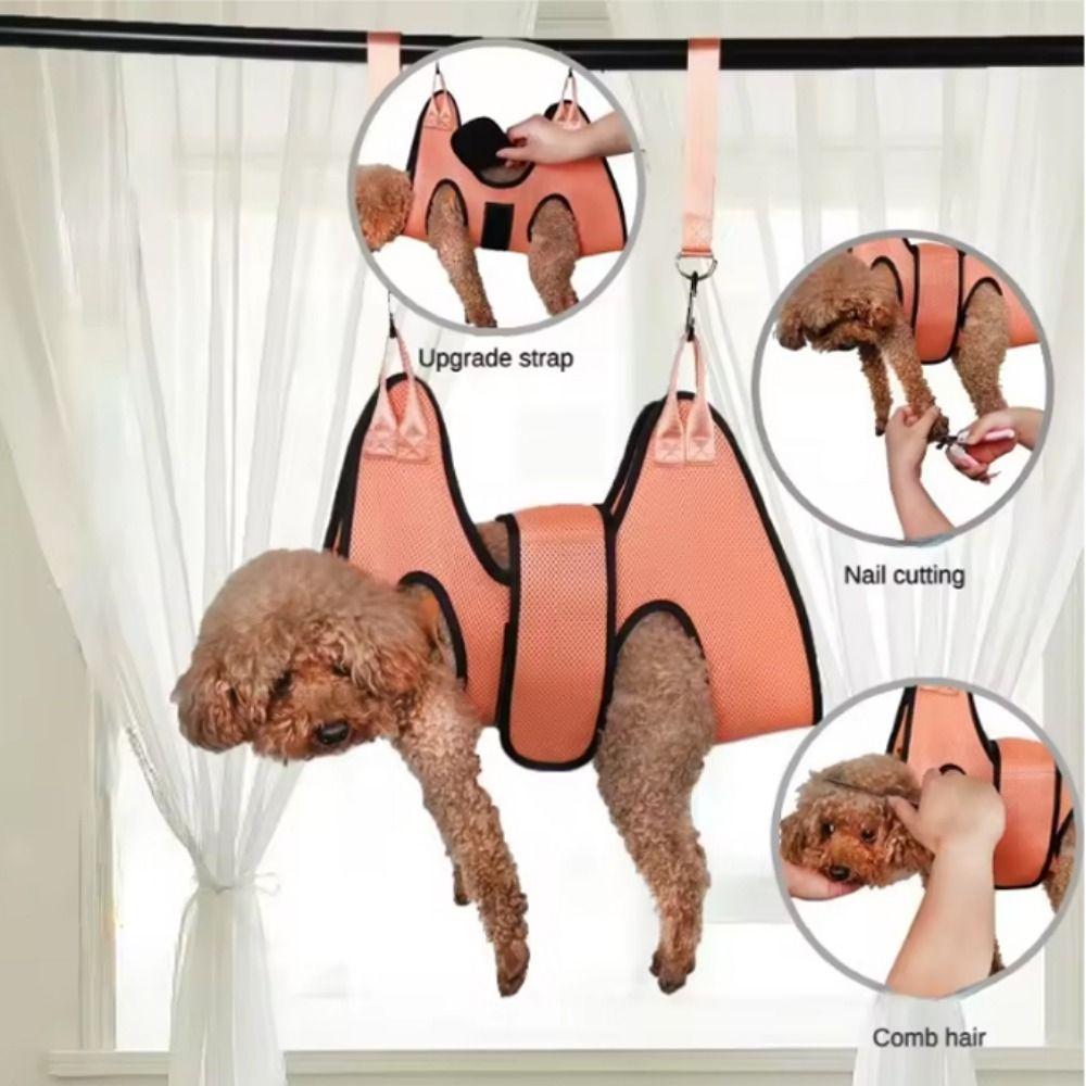 Hanging Dog Grooming Hammock Anti Scratch Cat Bathing Bag Cat Fixed Bath Bag  Bathing Assistance