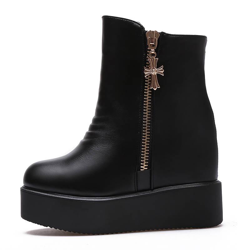 

Женские зимние сапоги, зимние теплые ботильоны, женские водонепроницаемые ботильоны на платформе, женская танкетка 34