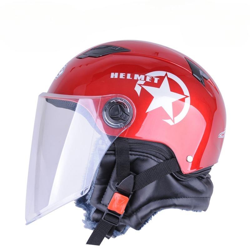 Battery Car Scarf Protective Cap Motorcycle with Four Seasons, Autumn Warmth, Men's and Women's Spring and Autumn Electric Vehicle Helmets