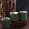 3 Stück Simulation Kung Fu Teetasse 90 ml Teegeschirr Tassen Haushalt Bambusgelenk Teetasse Geschenk
