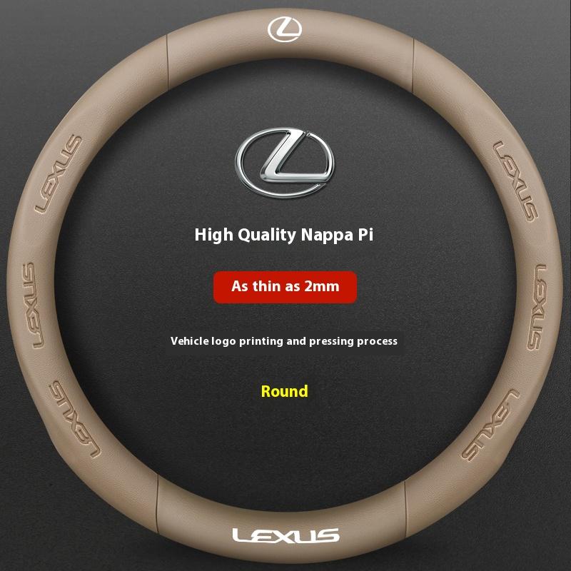 Housse de volant en cuir fibre de carbone pour voiture Pour Lexus F Sport ES200 ES300 RX300 LS500h GS300 IS300 CT200h NX300 UX300 LX570 GX