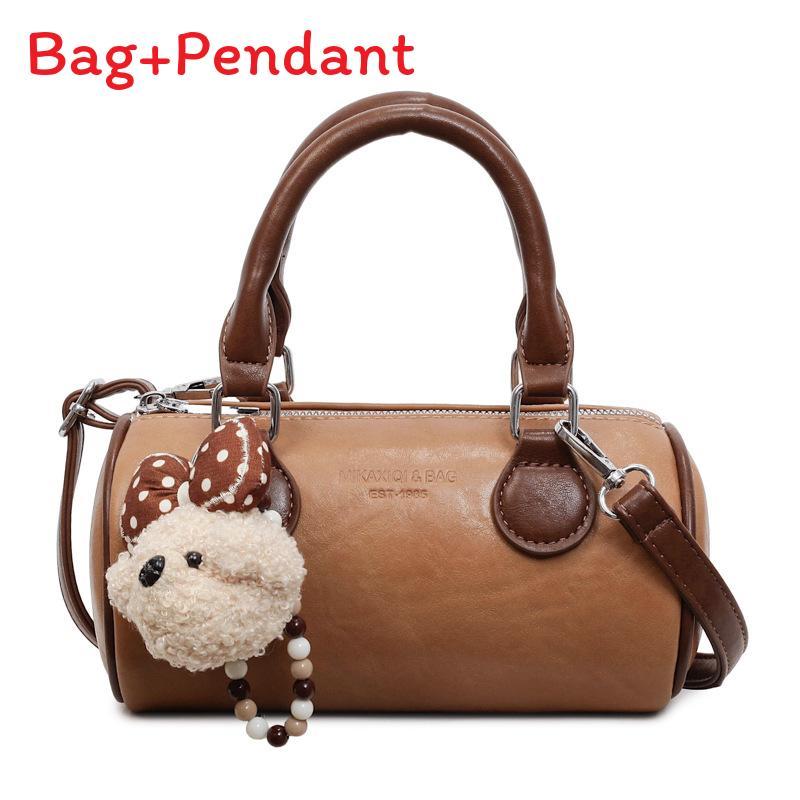 Vintage Style Pillowshaped Handheld Purse With Inner Pocket For Casual Outings