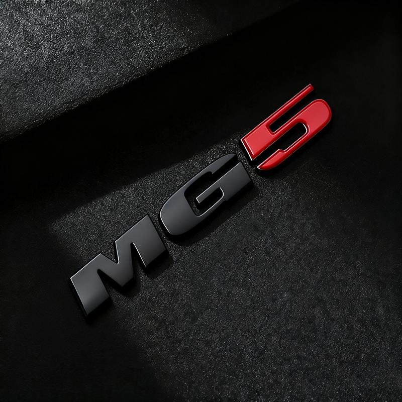 1Pc MG Car Rear Trunk Sticker ABS Material Emblem Decal for GT MG6 MG5 Logo Models - OEM Style Exterior Body Badge