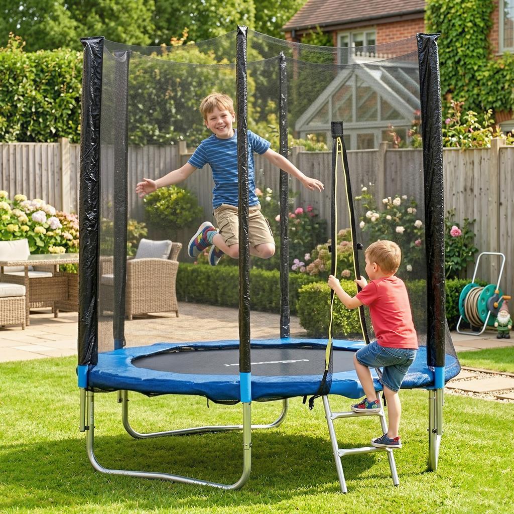 Outdoor Trampoline with Safety Net Ø180 cm for Children and Adults