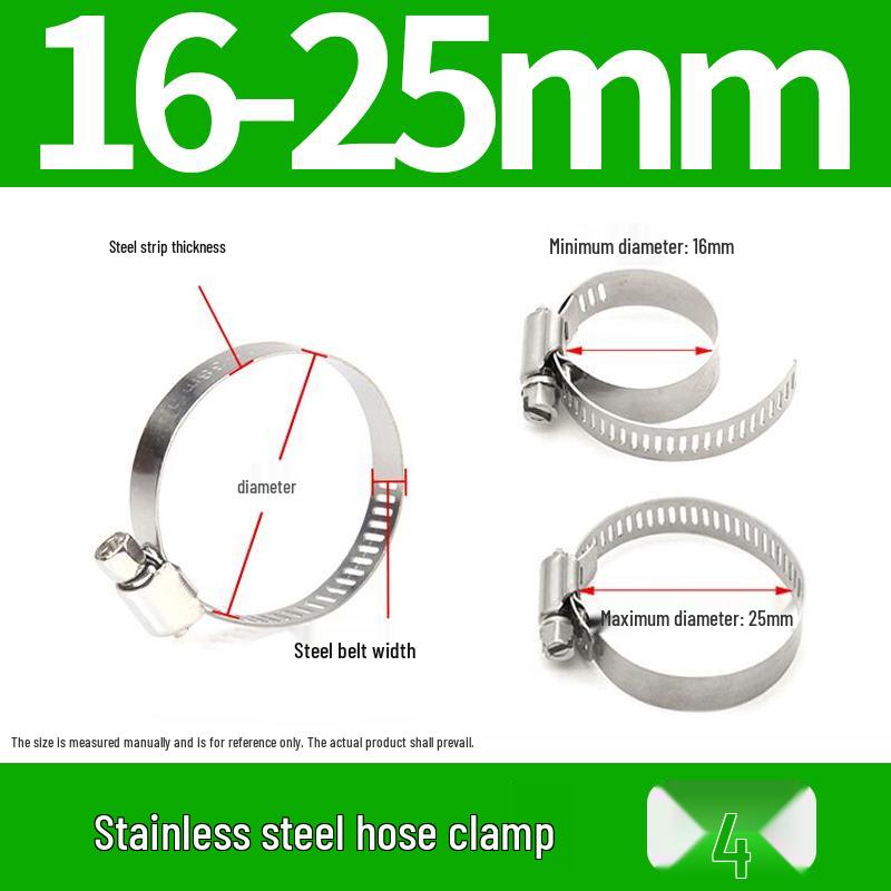 201 Edelstahl Schlauchschelle für Rohre