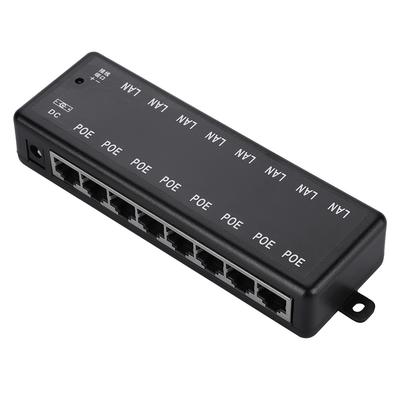 CC12V?Adaptateur PoE Passif 48V 8 Interfaces Alimentation PoE Power Over Ethernet Module Injecteur