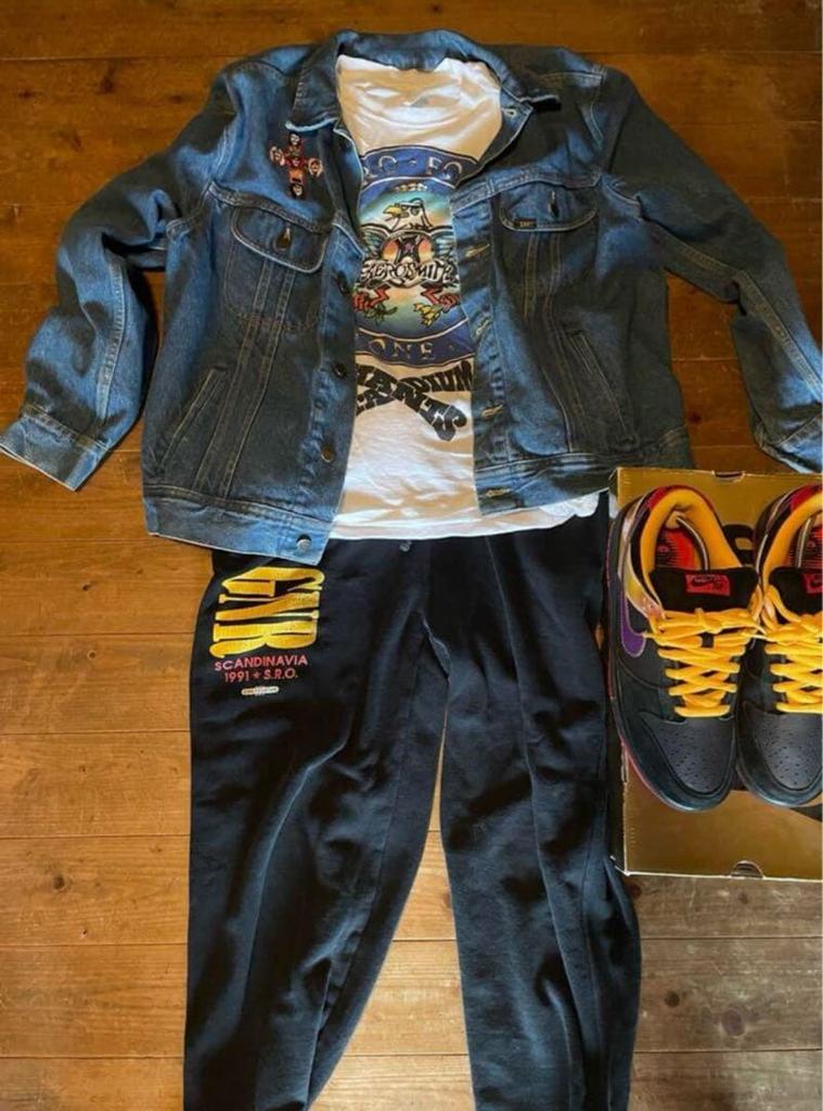 [USED] Vintage Guns N Roses 89 T-shirt featuring Kimutaku and Tsuyoshi Noguchi