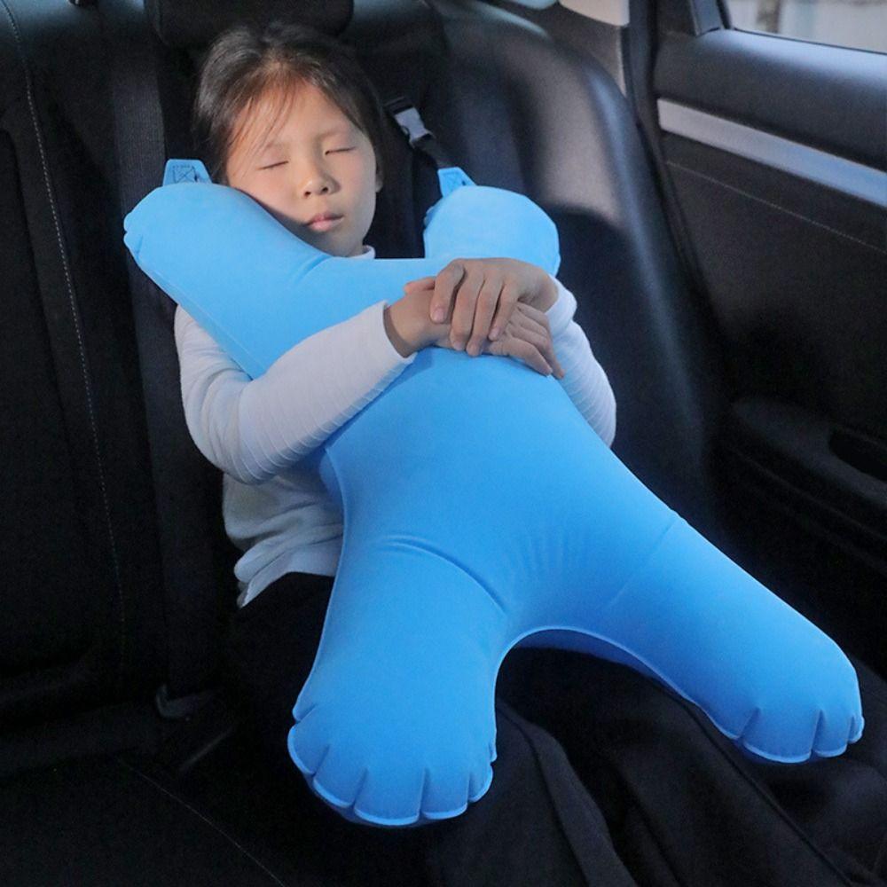 Head Support Car Sleeping Pillow for Kids Self Inflatable Car Headrest  Resting