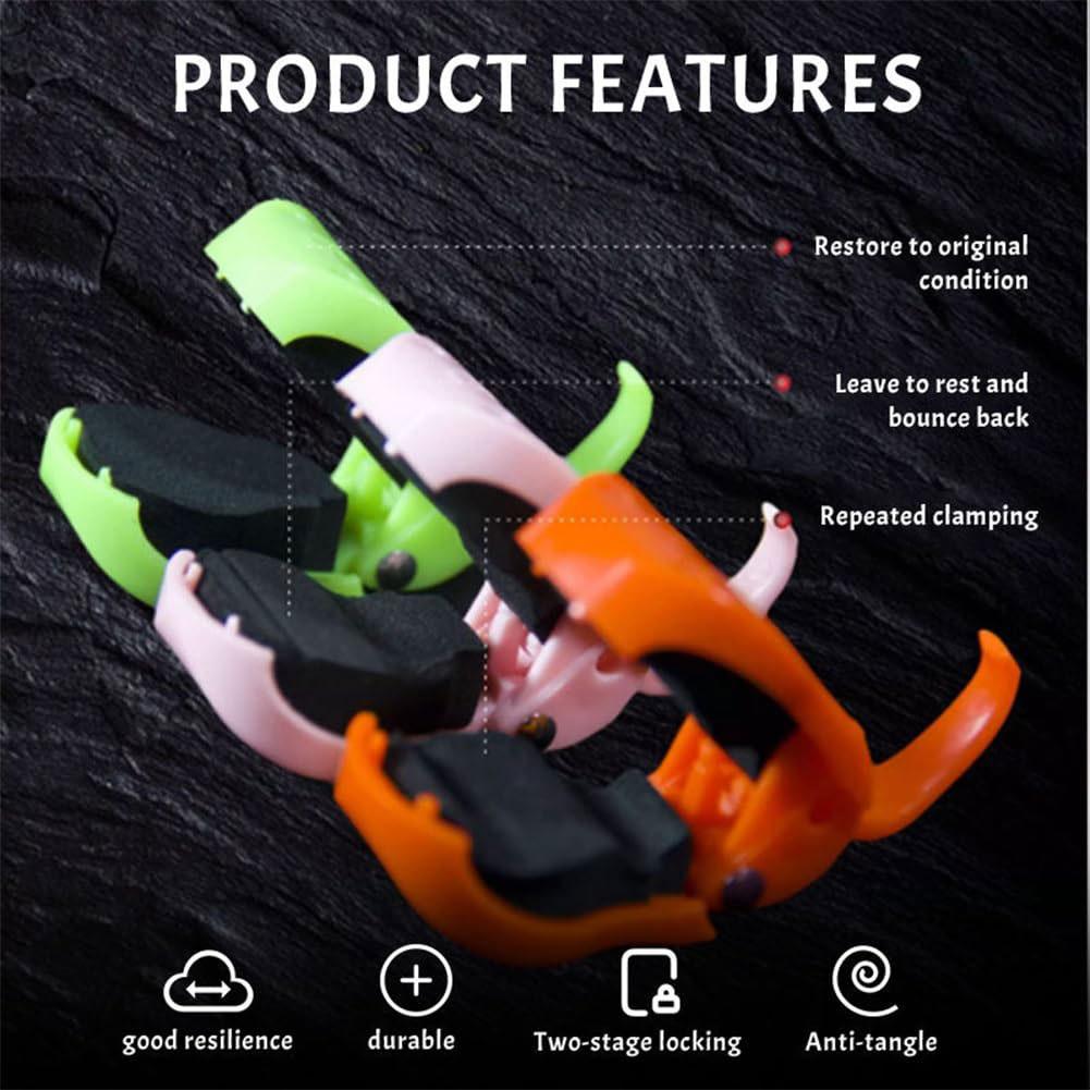 4PCS Fishing Rod Holder Fixer Clip Straps Fishing Pole Holder Compact Design Fishing Rod Fixer Wall Mounted Fishing Rod Holder