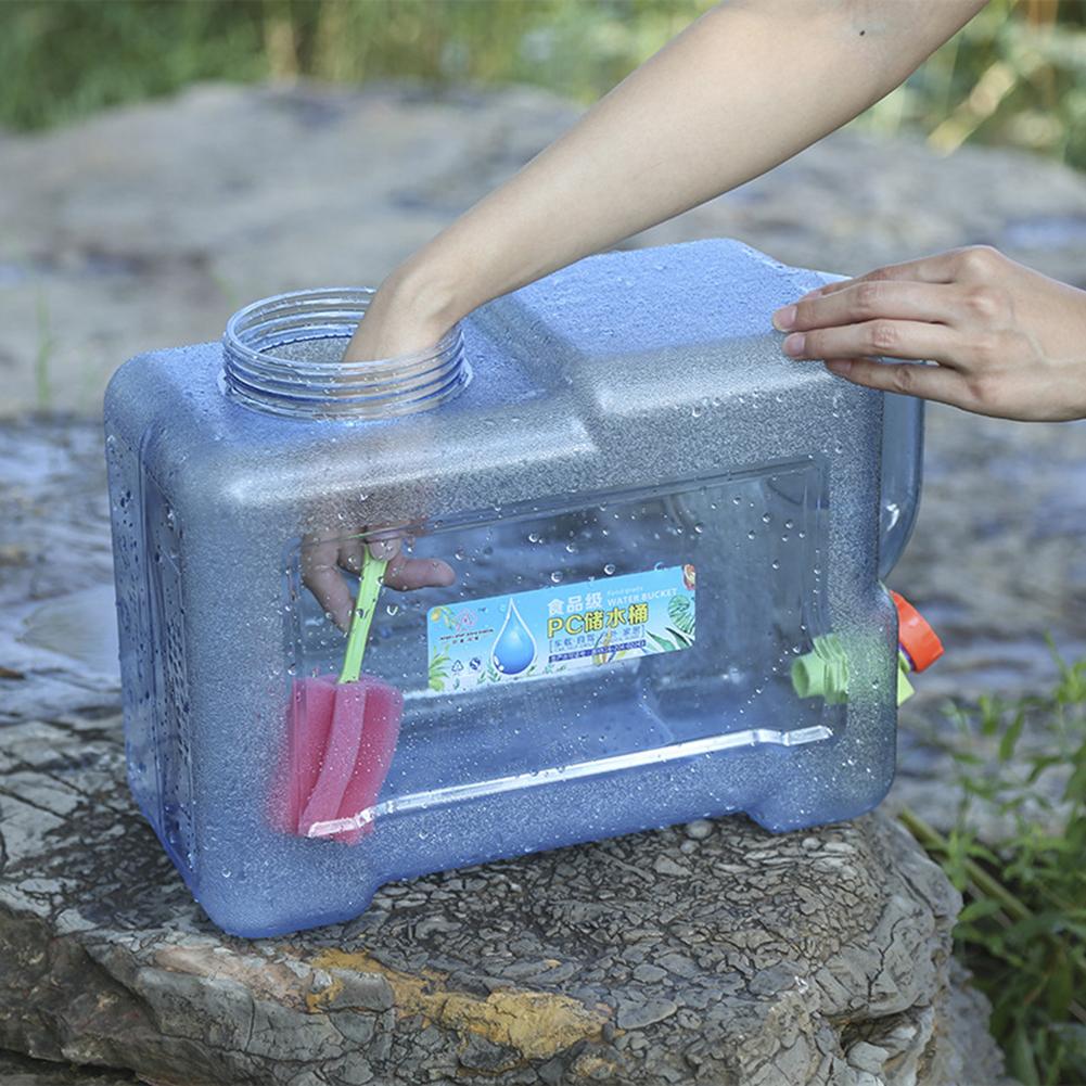 5L-20L Portable Tank Container Leak Proof Large Capacity Water Container Square Beverage Water Container with Faucet for Outdoor